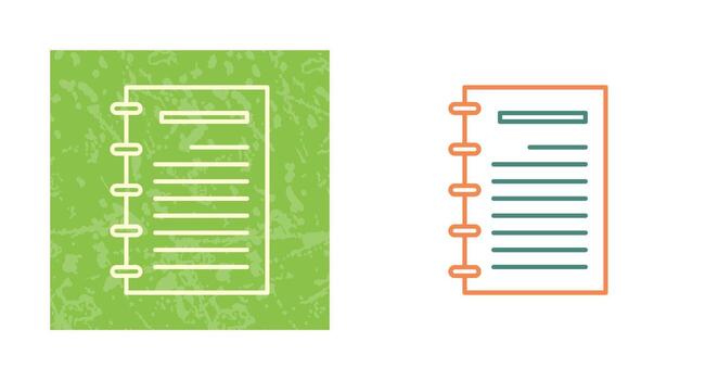 Notepad Vector Icon
