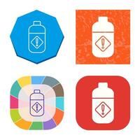 Pesticide Bottle Vector Icon