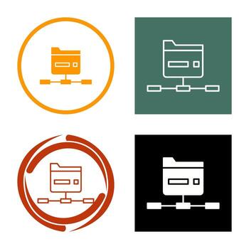 Network Folder Vector Icon