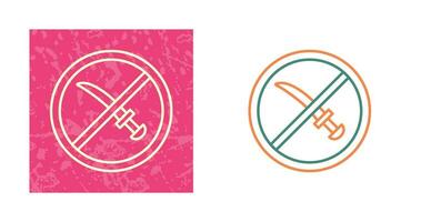 No Weapons Vector Icon