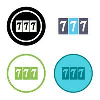 Triple Sevens Vector Icon