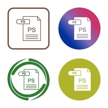 icono de vector pd