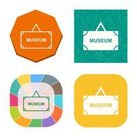 Museum Tag Vector Icon