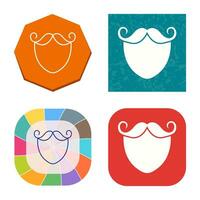 Beard and Moustache Vector Icon