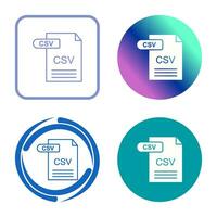 CSV Vector Icon