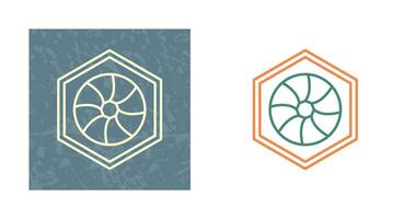 Unique Hexagonal Diaphram Vector Icon