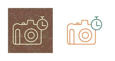 Unique Timer on Camera Vector Icon
