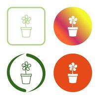 Flower Pot Vector Icon