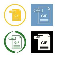 icono de vector de gif