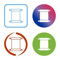 Scroll of Paper Vector Icon