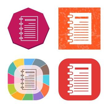 Notepad Vector Icon