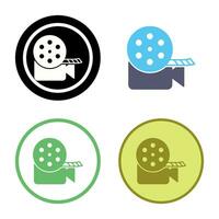 Unique Video Reel Vector Icon