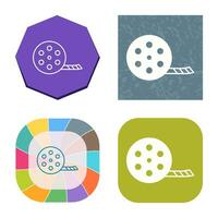 Unique Film Reel Vector Icon