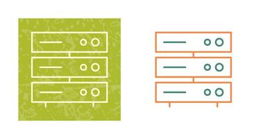 Unique Server Network Vector Icon