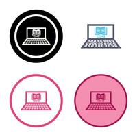 Unique Online Study Vector Icon