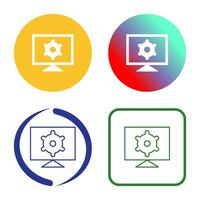 Computer Settings Vector Icon