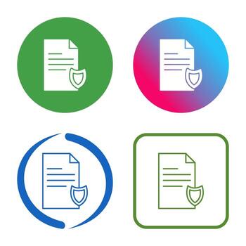 icono de vector de documento privado