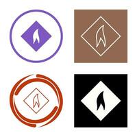 Flammable Material Vector Icon