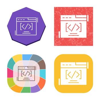 Web Coding Vector Icon