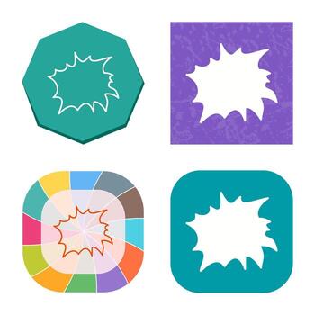 Unique Explosion Vector Icon
