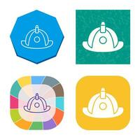 Unique Firefighter Hat Vector Icon