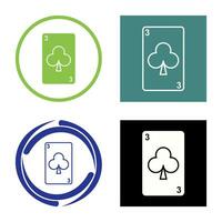 Clubs Card Vector Icon