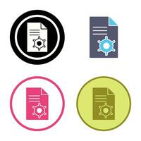 Unique Content Management Vector Icon