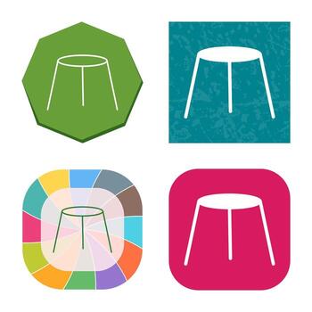 Unique Stool Vector Icon