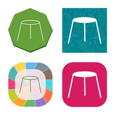 Unique Stool Vector Icon