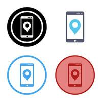 Unique GPS Service Vector Icon