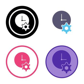 Unique Time Optimization Vector Icon