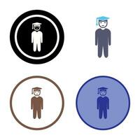 Unique Student Standing Vector Icon