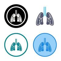 icono de vector de pulmones