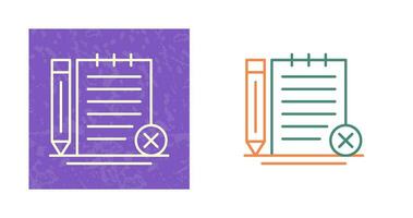 Unchecked Notes Vector Icon