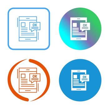 icono de vector de conversación