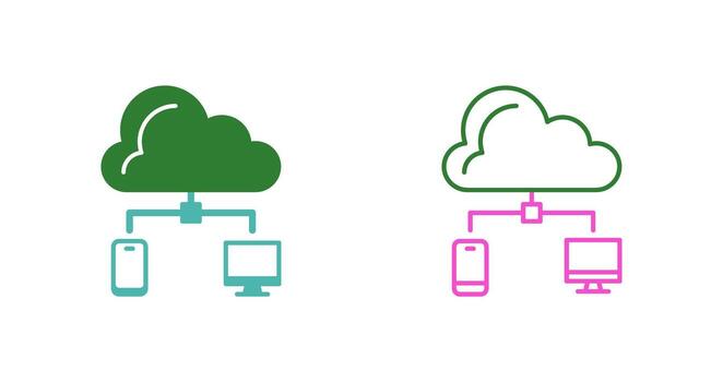icono de vector de nube