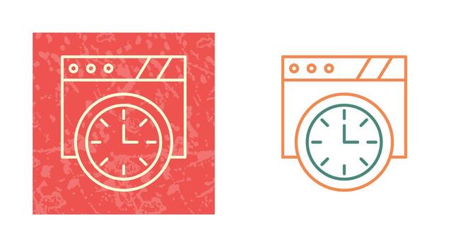 Wall Clock Vector Icon