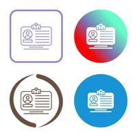 Id Card Vector Icon