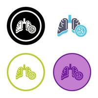 Lung Cancer Vector Icon