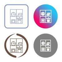 Bookshelf Vector Icon