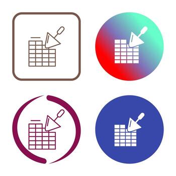 icono de vector de pared de ladrillo