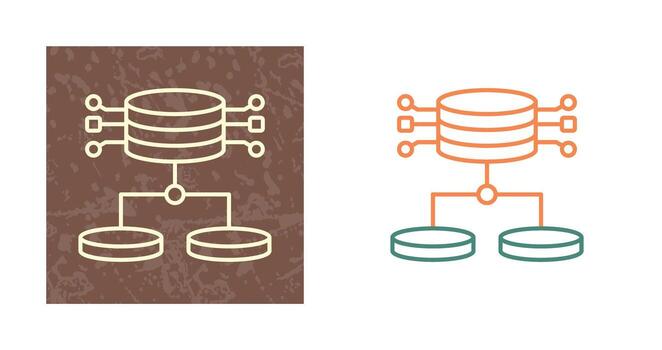 icono de vector de datos estructurados