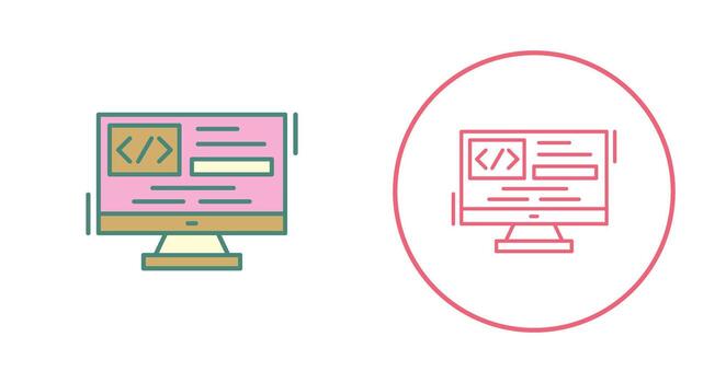 Coding Vector Icon