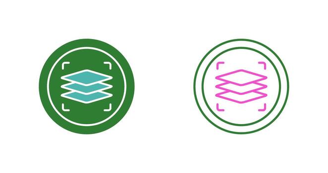 icono de vector de capas