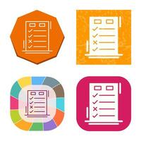 Today to Done CheckList Vector Icon