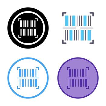 icono de vector de código de barras
