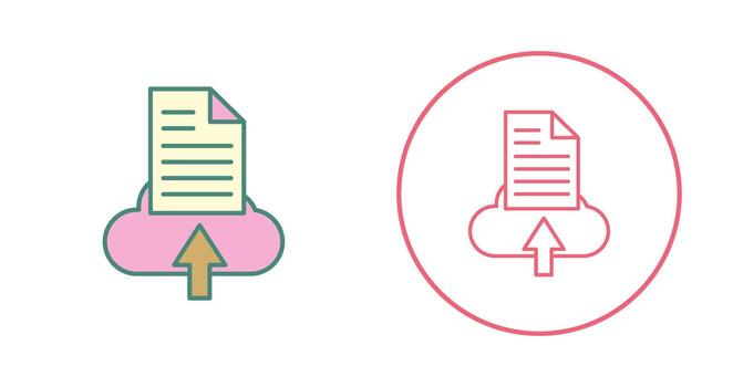 icono de vector de carga de archivo