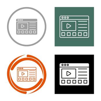 icono de vector de tutoriales en línea