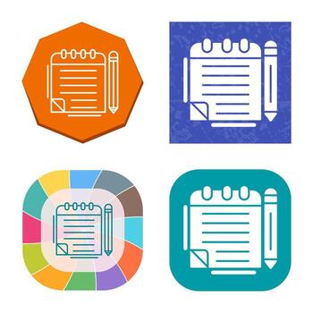 Notepad Vector Icon
