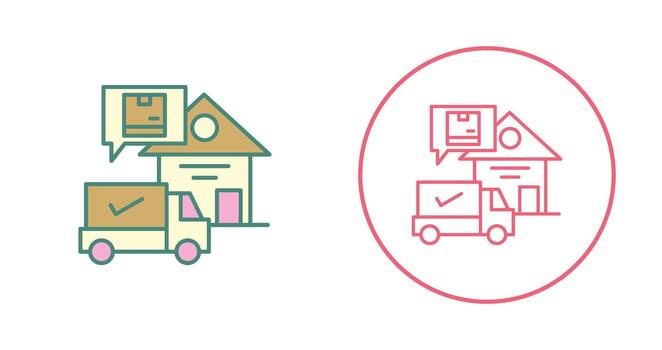 Package Receiving Vector Icon